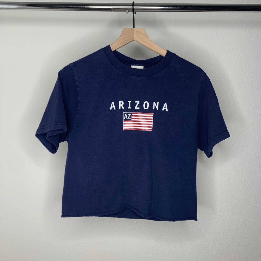 Navy Blue Arizona Flag Crop Top